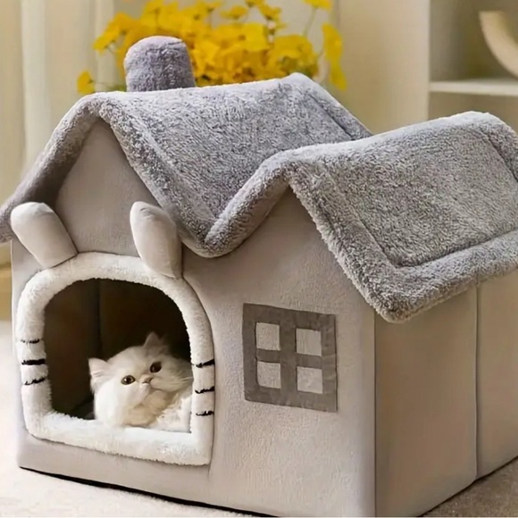 Other - COPY - BRAND NEW!  Foldable Cat House W/ Removable Plush Cushion